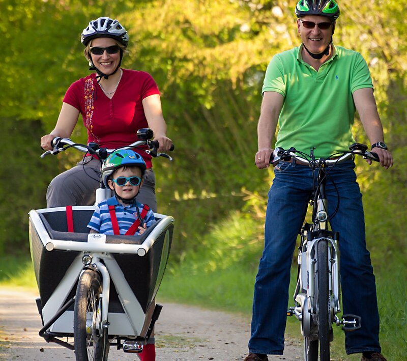 Bild: Elektro-Kindertransportfahrrad