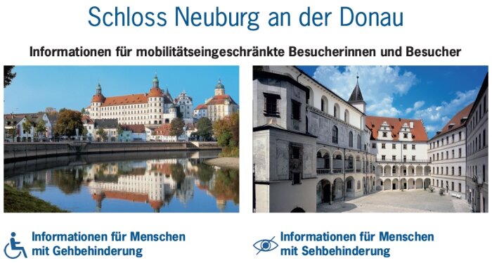 Schloss Neuburg an der Donau - Datenblatt zur Barrierefreiheit